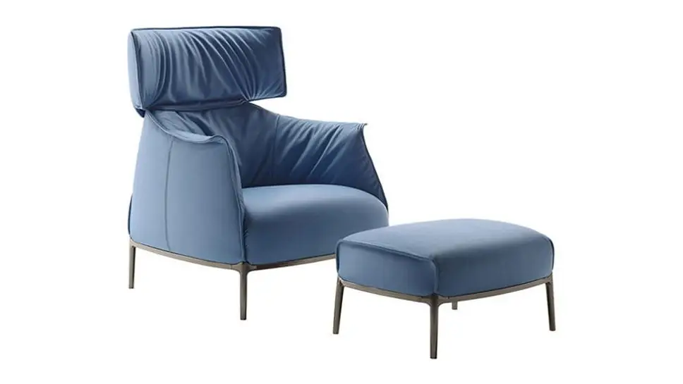 Fauteuil Archibald King + Pouf