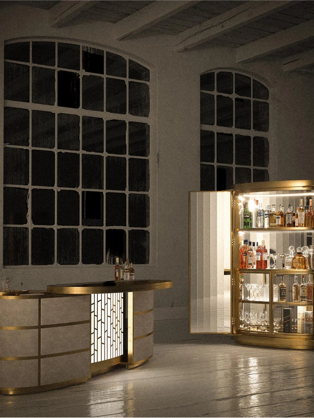 Interlux Home indoor bar area